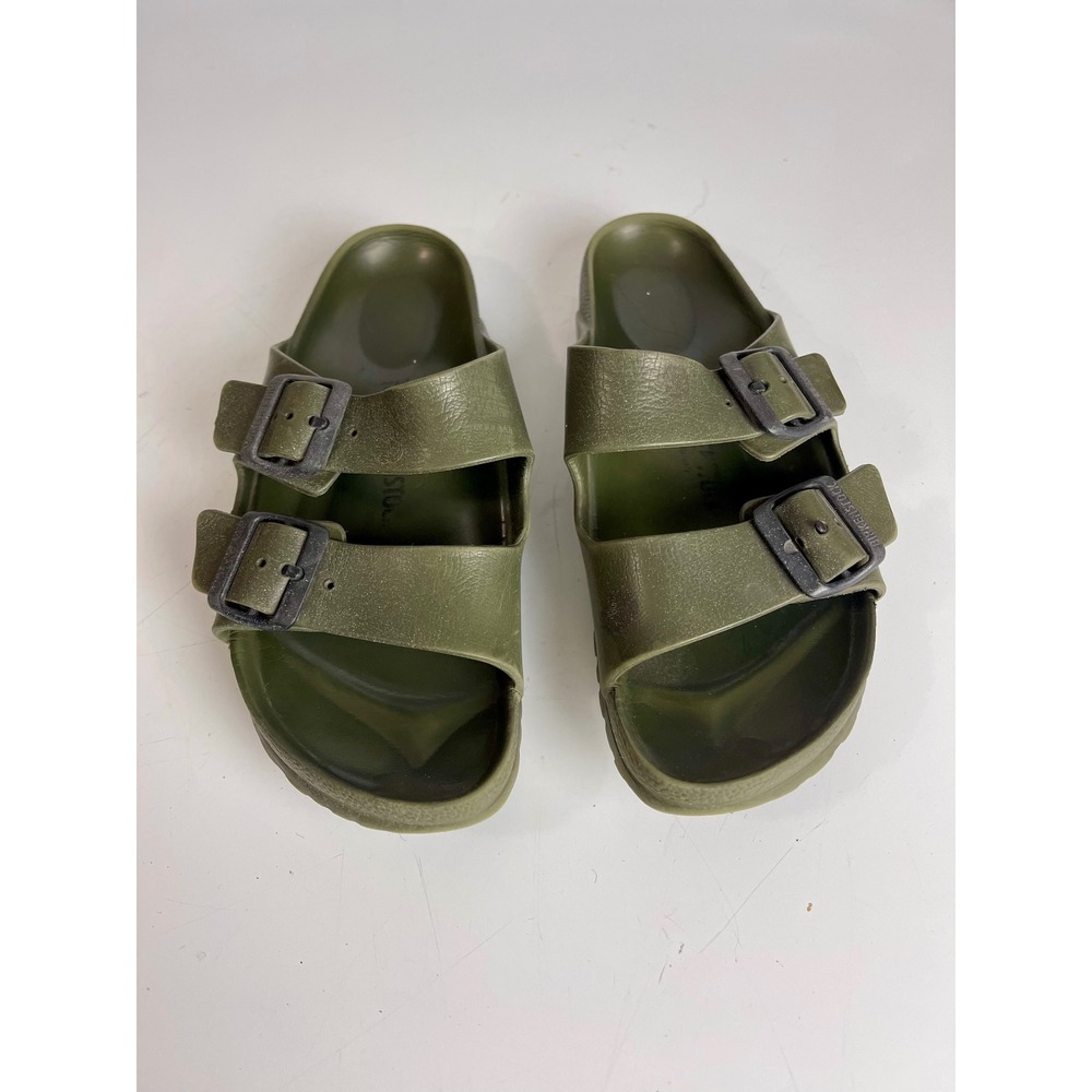 Birkenstock Arizona Essentials EVA Sandals Women 7-7.5 EU 38 Khaki Green Narrow